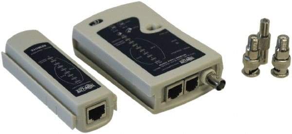 Tripp-Lite - Network Cable Continuity Tester - RJ45 Connector, Black, Use with Cables - Apex Tool & Supply