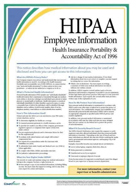 ComplyRight - Regulatory Compliance HIPAA Training Kit - English, 12" Wide x 18" High - Apex Tool & Supply