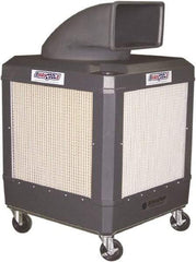 Schaefer Ventilation Equipment - 24 Gal Capacity, 1 hp, 2,460 & 1,660 CFM Evaporative Cooler - 13.7 Amp Rating, 115 Volts, 2 Speed - Apex Tool & Supply