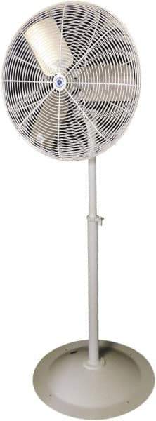 Schaefer Ventilation Equipment - 30" Blade, 1/2 hp, 8,500 & 9,600 CFM, Oscillating Industrial Circulation Fan - Pedestal, 2 Speed - Apex Tool & Supply