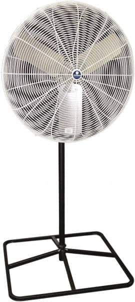 Schaefer Ventilation Equipment - 30" Blade, 1/2 hp, 7,000 & 9,420 CFM, Industrial Circulation Fan - Pedestal, 2 Speed - Apex Tool & Supply