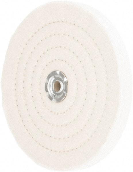 Value Collection - 8" Diam x 3/4" Thick Unmounted Buffing Wheel - 60 Ply, Polishing, 1" Arbor Hole, Medium Density - Apex Tool & Supply
