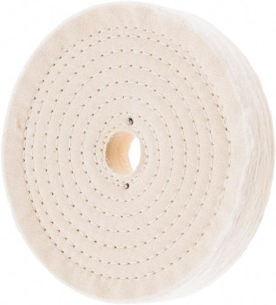 Value Collection - 7" Diam x 1" Thick Unmounted Buffing Wheel - 80 Ply, Polishing, 1" Arbor Hole, Hard Density - Apex Tool & Supply