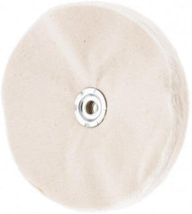 Value Collection - 8" Diam x 1/2" Thick Unmounted Buffing Wheel - 50 Ply, Polishing, 1" Arbor Hole, Soft Density - Apex Tool & Supply