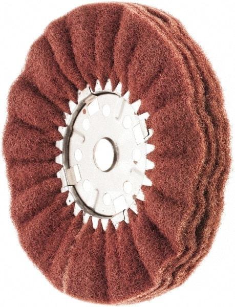 Value Collection - 12" Diam x 6" Thick, Hard Mounted Polishing Wheel - 2 Ply, Coarse Grade, 1-1/4" Shank Diam - Apex Tool & Supply