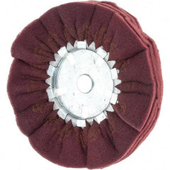 Value Collection - 12" Diam x 6" Thick, Medium Mounted Polishing Wheel - 2 Ply, Medium Grade, 1-1/4" Shank Diam - Apex Tool & Supply