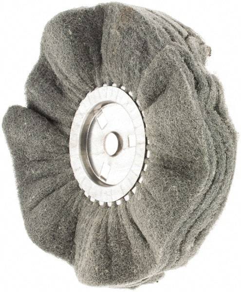 Value Collection - 10" Diam x 4" Thick, Soft Mounted Polishing Wheel - 2 Ply, Fine Grade, 3/4" Shank Diam - Apex Tool & Supply