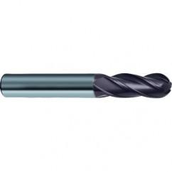 20mm Dia. - 104mm OAL 4 FL Variable Helix Nano-A Carbide Ball Nose End Mill - Apex Tool & Supply