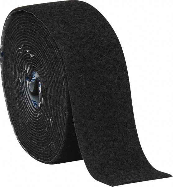 VELCRO Brand - 2" Wide x 5 Yd Long Adhesive Backed Loop Roll - Continuous Roll, Black - Apex Tool & Supply