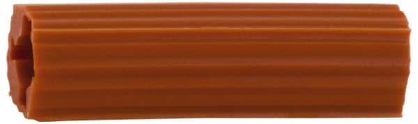 Value Collection - 5/8" Diam, 5/8" Drill, 3" OAL, 1-9/16" Min Embedment Plug Concrete Anchor - Plastic - Apex Tool & Supply