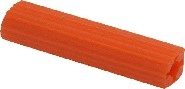 Value Collection - 3/8" Diam, 3/8" Drill, 2" OAL, 1-1/8" Min Embedment Plug Concrete Anchor - Plastic - Apex Tool & Supply