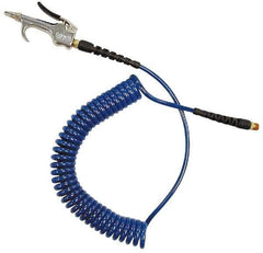 Coilhose Pneumatics - 3/16" ID Hose & Blow Gun Assembly - 15' Long Hose, 1/4" Inlet, MPT Thread - Apex Tool & Supply