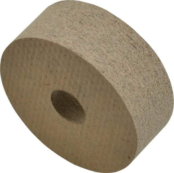 Cratex - 1" Diam x 3/8" Thick Unmounted Buffing Wheel - 1/4" Arbor Hole, Medium Grade - Apex Tool & Supply