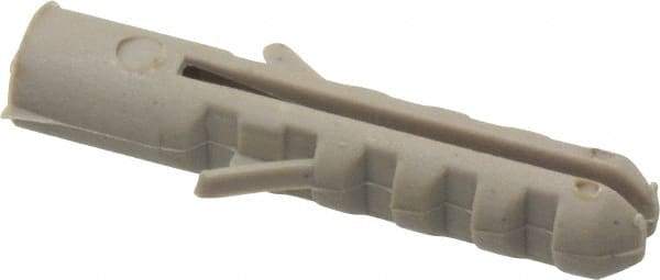 Value Collection - 5/16" Diam, 1-1/2" Long, Plug Drywall & Hollow Wall Anchor - 5/16" Drill, Nylon, Use in Drywall & Hollow Wall - Apex Tool & Supply