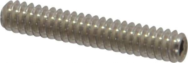 Value Collection - #4-40 UNC, 5/8" OAL, Cup Point Set Screw - Grade 18-8 Stainless Steel, 0.05" Key - Apex Tool & Supply