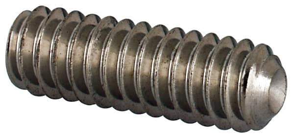 Value Collection - #5-40 UNC, 3/8" OAL, Cup Point Set Screw - Grade 18-8 Stainless Steel, 1/16" Key - Apex Tool & Supply