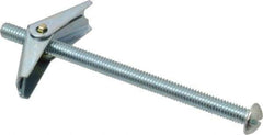 Value Collection - 5/16" Screw, 5/16" Diam, 5" Long, Toggle Bolt Drywall & Hollow Wall Anchor - 5/16" Drill, Zinc Plated, Steel, Use in Concrete, & Masonry, Hollow Tile, Plaster & Wallboard - Apex Tool & Supply