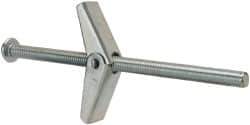 Value Collection - 5/16" Screw, 5/16" Diam, 6" Long, Toggle Bolt Drywall & Hollow Wall Anchor - 5/16" Drill, Zinc Plated, Steel, Use in Concrete, & Masonry, Hollow Tile, Plaster & Wallboard - Apex Tool & Supply