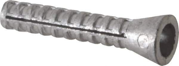 Value Collection - 1/4" Diam, 1/4" Drill, 1-1/2" OAL, 1" Min Embedment Plug Concrete Anchor - Lead Alloy - Apex Tool & Supply