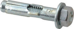 Value Collection - 5/16" Diam, 5/16" Drill, 1-1/2" OAL, 2-1/2" Min Embedment Sleeve Concrete Anchor - Steel, Zinc-Plated Finish, Hex Nut Head, Hex Drive - Apex Tool & Supply