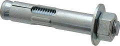 Value Collection - 5/8" Diam, 5/8" Drill, 3" OAL, 2-3/4" Min Embedment Sleeve Concrete Anchor - Steel, Zinc-Plated Finish, Hex Nut Head, Hex Drive - Apex Tool & Supply