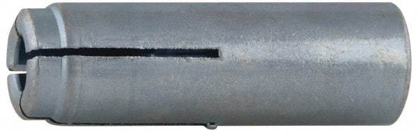 Value Collection - 5/8" Diam, 5/8" Drill, 2-9/16" OAL, 3-1/2" Min Embedment Drop-In Concrete Anchor - 303 Stainless Steel, Zinc-Plated Finish, 1" Thread Length - Apex Tool & Supply