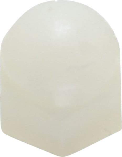 Made in USA - #8-32 UNC, 5/16" Width Across Flats, Uncoated Nylon Acorn Nut - 3/8" Overall Height - Apex Tool & Supply