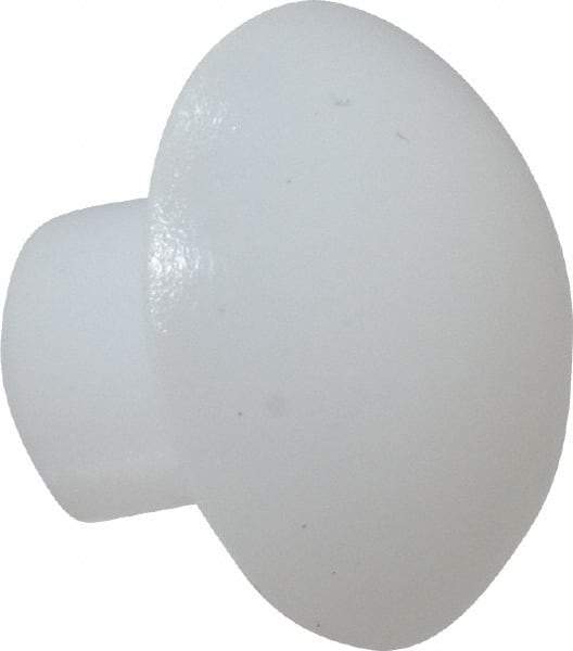Made in USA - 1/8" Body Diam, Round Acetal Solid Rivet - 1/8" Length Under Head, 1/4" Head Diam x 0.068" Head Height - Apex Tool & Supply