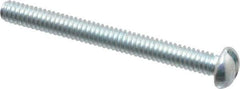 Value Collection - #5-40 UNC, 1-1/4" Length Under Head Slotted Drive Machine Screw - Round Head, Grade 2 Alloy Steel, Zinc-Plated Finish, Without Washer - Apex Tool & Supply
