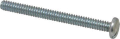 Value Collection - #10-24 UNC, 2" Length Under Head Slotted Drive Machine Screw - Pan Head, Grade J82 Steel, Zinc-Plated Finish, Without Washer - Apex Tool & Supply