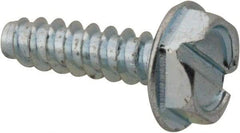 Value Collection - #6 Hex Washer Head Slotted Sheet Metal Screw - Steel, 1/2" Length Under Head, Grade 2 - Apex Tool & Supply