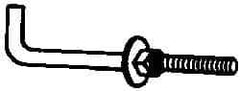 Value Collection - 3/4-10, 14" OAL Bent Anchor Bolt - Grade 2 Steel - Apex Tool & Supply