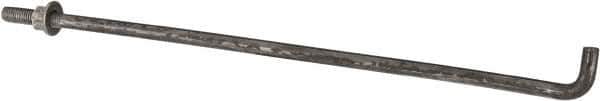 Value Collection - 1/2-13, 18" OAL Bent Anchor Bolt - Grade 2 Steel - Apex Tool & Supply