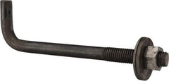 Value Collection - 5/8-11, 8" OAL Bent Anchor Bolt - Grade 2 Steel - Apex Tool & Supply