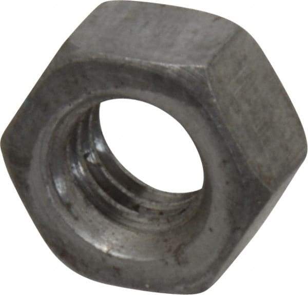 Value Collection - 5/16-18 UNC Steel Right Hand Hex Nut - 1/2" Across Flats, 0.2656" High, Uncoated - Apex Tool & Supply