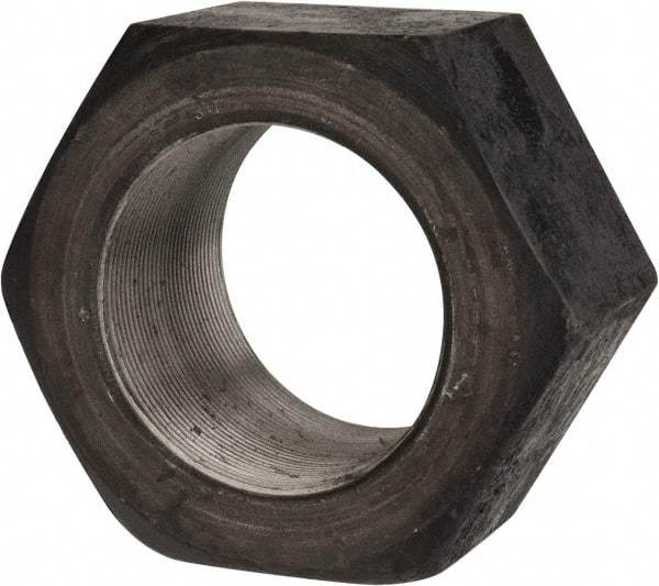 Value Collection - 3-12 UN Steel Right Hand Hex Nut - 4-1/2" Across Flats, 2-37/64" High, Uncoated - Apex Tool & Supply