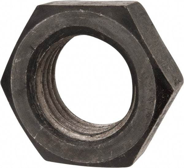 Value Collection - 1-1/2 - 6 UNC Steel Right Hand Hex Jam Nut - 2-1/4" Across Flats, 0.8438" High, Uncoated - Apex Tool & Supply
