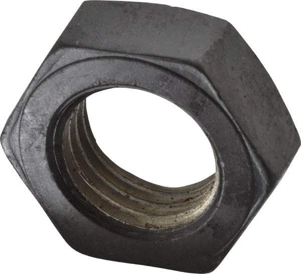 Value Collection - 1-3/4 - 5 UNC Steel Right Hand Hex Jam Nut - 2-5/8" Across Flats, 31/32" High, Uncoated - Apex Tool & Supply
