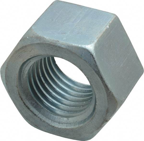 Value Collection - 1-3/4 - 5 UNC Steel Right Hand Heavy Hex Nut - 2-3/4" Across Flats, 1-23/32" High, Uncoated - Apex Tool & Supply
