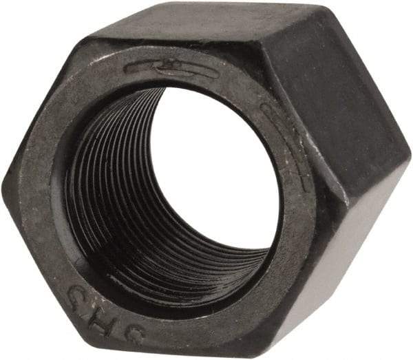 Value Collection - 3/4-16 UNF Steel Right Hand High Hex Nut - 1-1/16" Across Flats, 1" High, Uncoated - Apex Tool & Supply