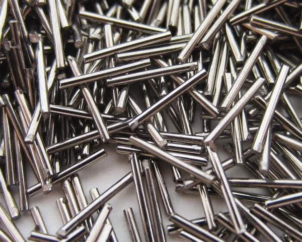 Raytech - Steel Carrier, Steel Abrasive, Wet Polishing Tumbling Media - Rod Shape - Apex Tool & Supply