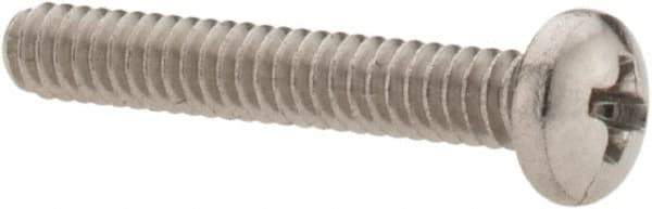 Value Collection - #4-40 UNC, 3/4" Length Under Head Phillips Drive Machine Screw - Pan Head, Grade 18-8 Stainless Steel, Uncoated, Without Washer - Apex Tool & Supply