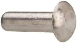 RivetKing - 3/16" Body Diam, Universal Aluminum Solid Rivet - 5/8" Length Under Head, Grade 1100F - Apex Tool & Supply