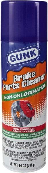 Gunk - Nonchlorinated Brake Parts Cleaner - 14 oz Aerosol Can - Apex Tool & Supply