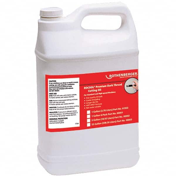 Rothenberger - Pipe Cutting & Threading Oil Type: Dark Cutting Oil Container Type: 1 Gallon Bottle - Apex Tool & Supply