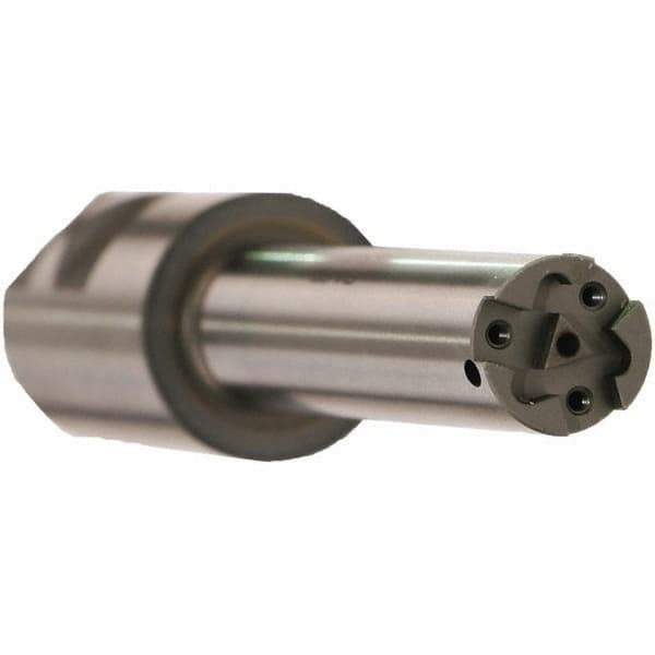 Emuge - 29.5mm Cut Diam, 95mm Max Hole Depth, 32mm Shank Diam, Internal Indexable Thread Mill - Insert Style GF6431, 3 Inserts, Toolholder Style GZ34, 157mm OAL - Apex Tool & Supply