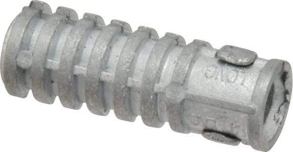 Powers Fasteners - 1/2" Diam, 1/2" Drill, Lag Shield Concrete Anchor - Zamac Alloy, Zinc-Plated Finish, Flat Head - Apex Tool & Supply