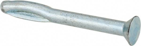 Powers Fasteners - 1/4" Diam, 1/4" Drill, 2-1/2" OAL, 3-3/8" Min Embedment Split-Drive Concrete Anchor - Steel, Zinc-Plated Finish, Flat Head - Apex Tool & Supply