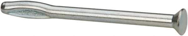 Powers Fasteners - 1/4" Diam, 1/4" Drill, 3-1/2" OAL, 4" Min Embedment Split-Drive Concrete Anchor - Steel, Zinc-Plated Finish, Flat Head - Apex Tool & Supply