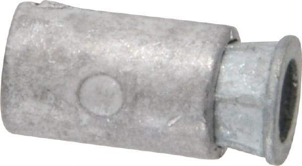 Powers Fasteners - 3/8" Diam, 3/8" Drill, 2" Min Embedment Caulk-In Concrete Anchor - Lead Alloy (Caulking Sleeve)/Zamac Alloy (Cone), Flat Head - Apex Tool & Supply
